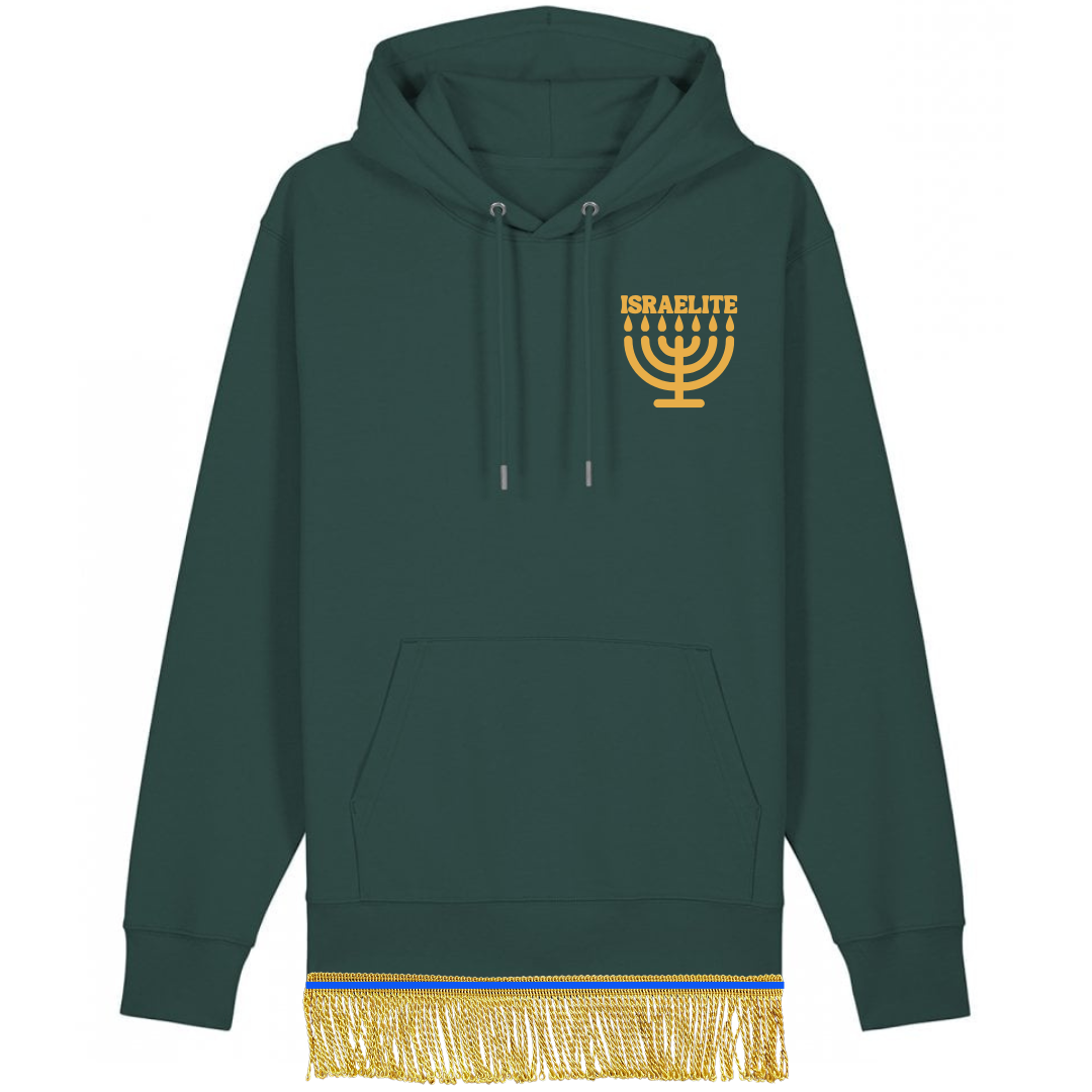 ISRAELITE Menorah 100% Organic Cotton Hoodie