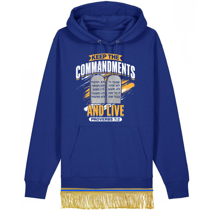 Keep the Commandments and Live Organic Cotton Pullover Hoodie