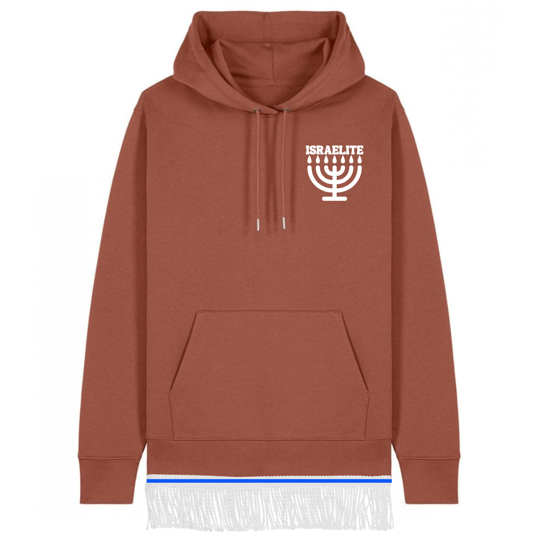 ISRAELITE Menorah 100% Organic Cotton Hoodie