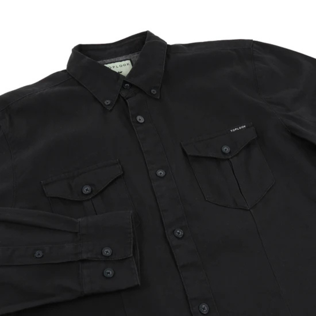 Men's 2 Pocket Button Down Shirt with Fringes