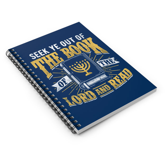 Navy Seek Ye Spiral Notebook