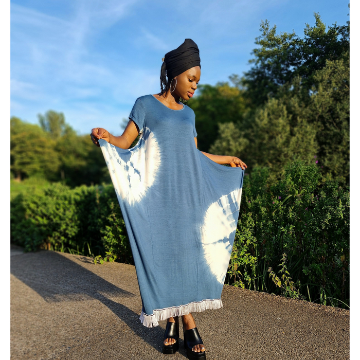 ISRAELITE Menorah Tie Dye Parachute Dress