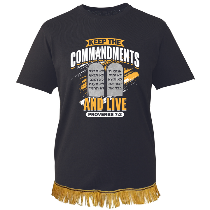 Keep the Commandments and Live Adult T-Shirt