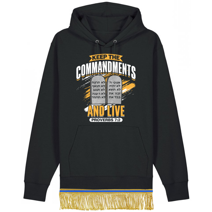 Keep the Commandments and Live Organic Cotton Pullover Hoodie