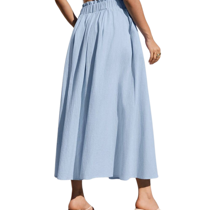 100% Cotton A-Line Skirt with Pockets