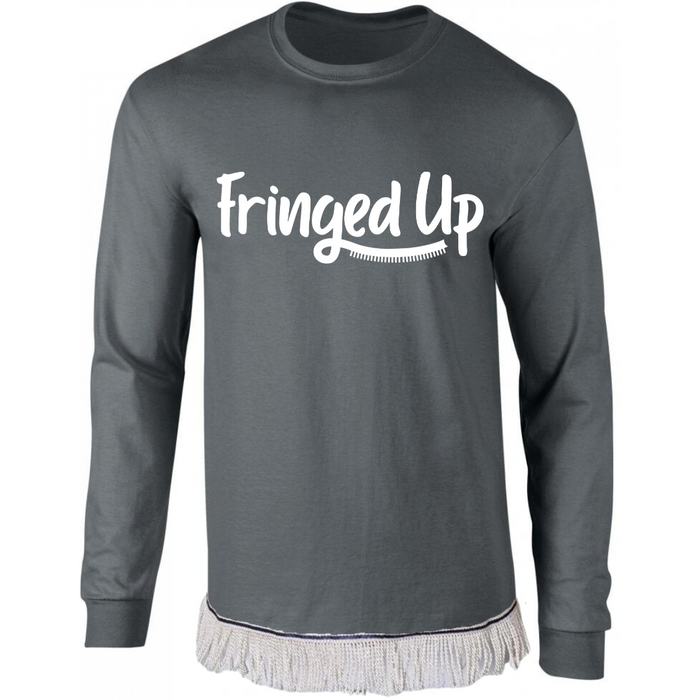 Fringed Up Adult Long Sleeve T-Shirt