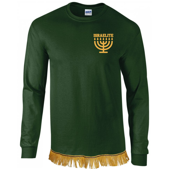 ISRAELITE Menorah Adult Long Sleeve T-Shirt