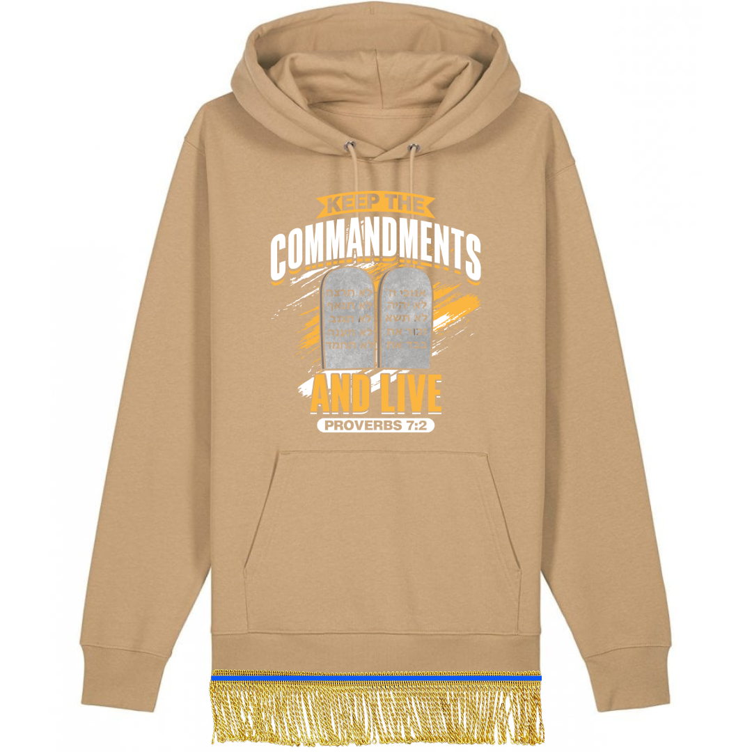 Keep the Commandments and Live Organic Cotton Pullover Hoodie