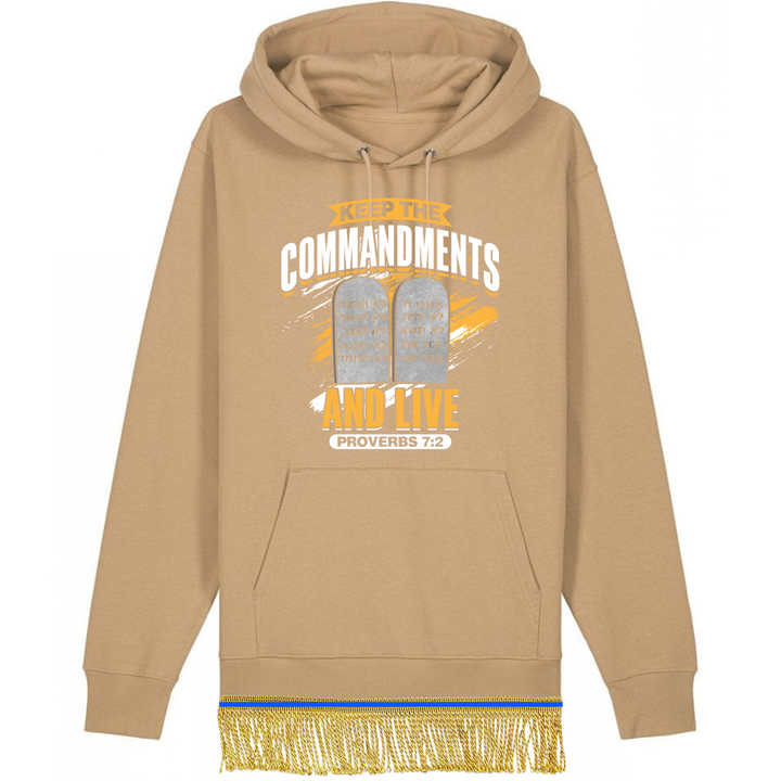 Keep the Commandments and Live Organic Cotton Pullover Hoodie