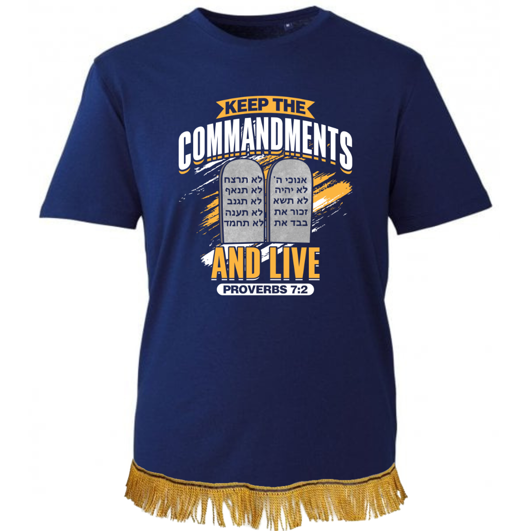 Keep the Commandments and Live Adult T-Shirt