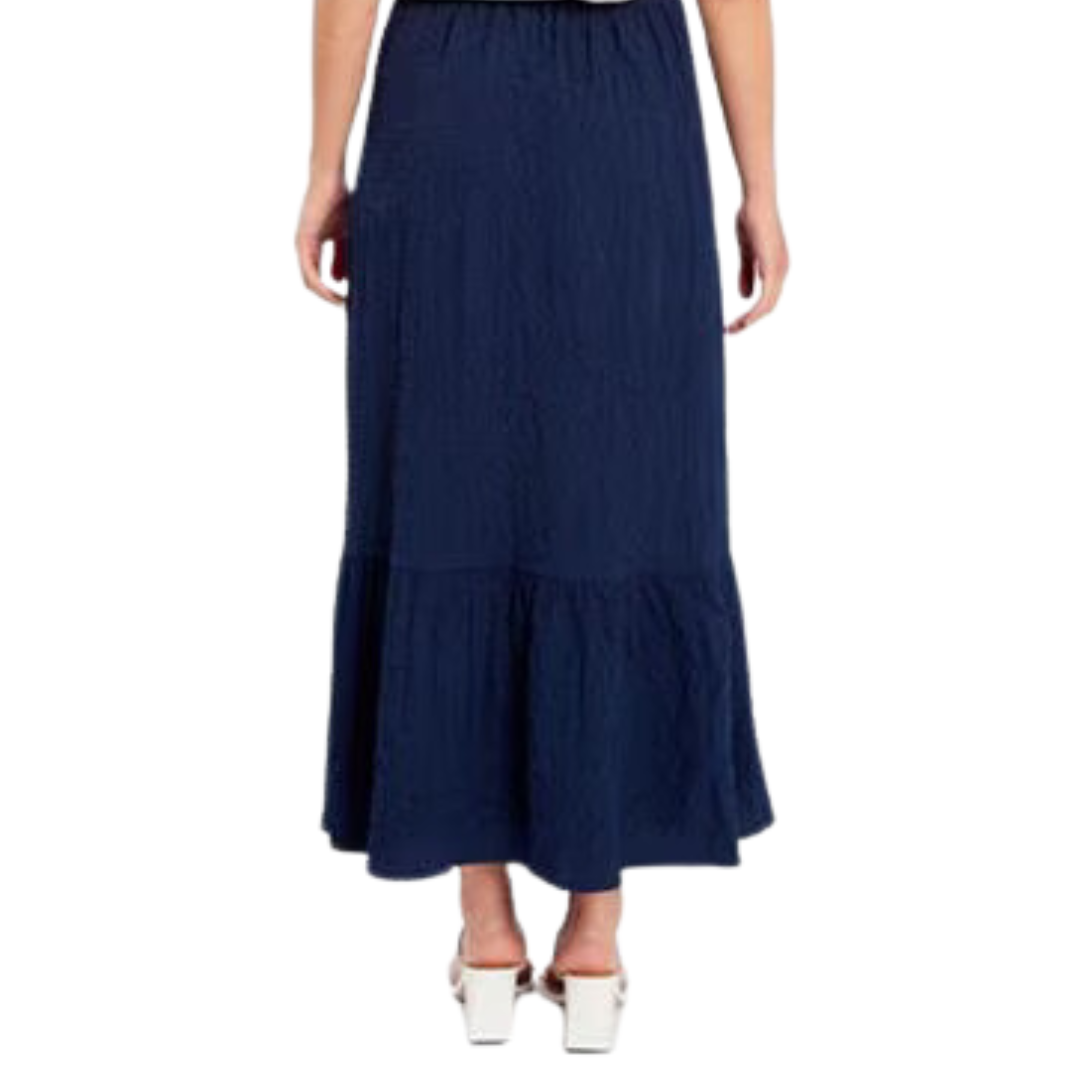 High Waist Tiered Maxi Skirt