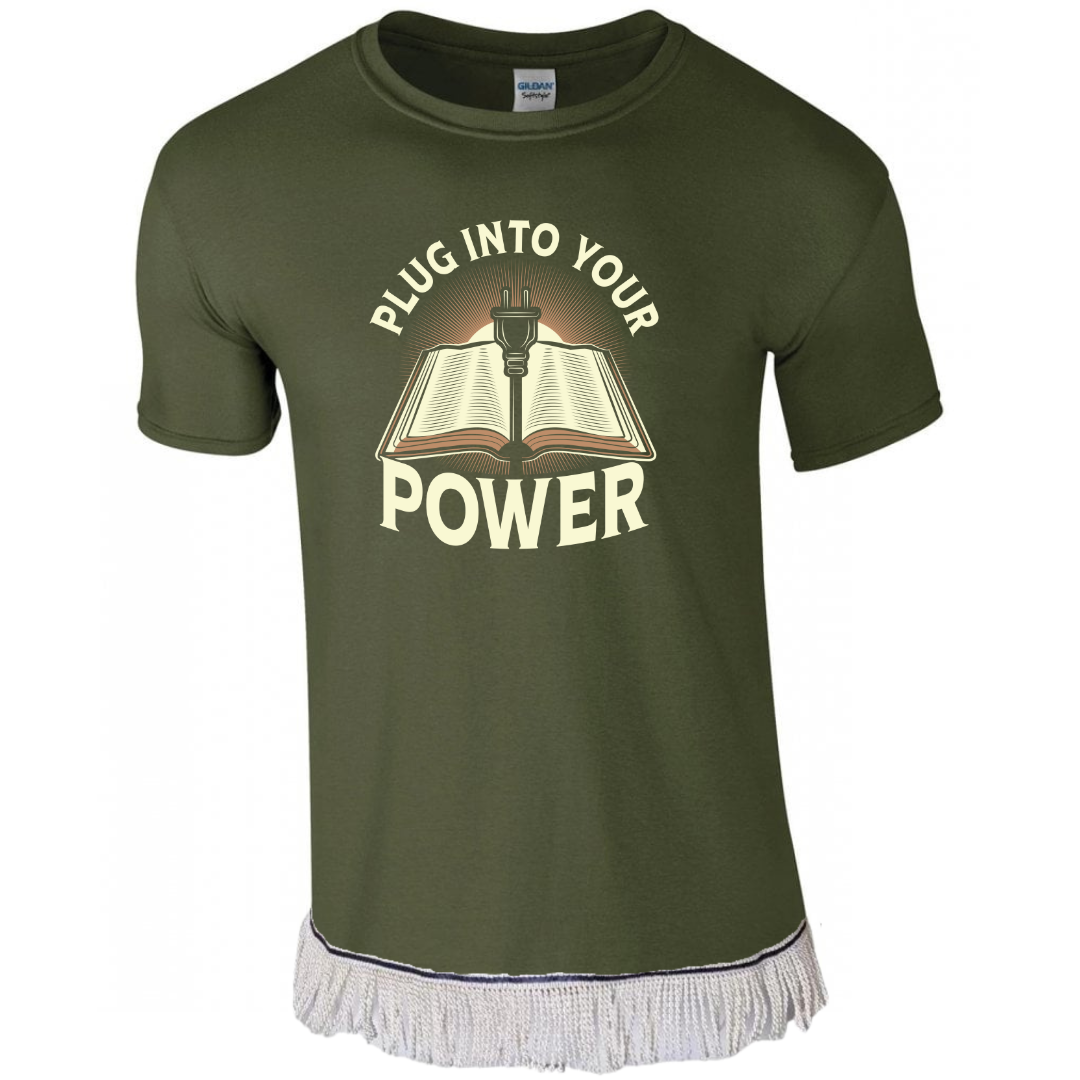 Plug Into Your Power Adult T-Shirt