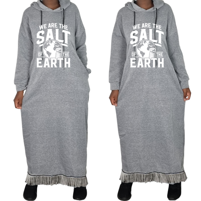 Salt of the Earth Hooded Sweatshirt Dress with Pockets