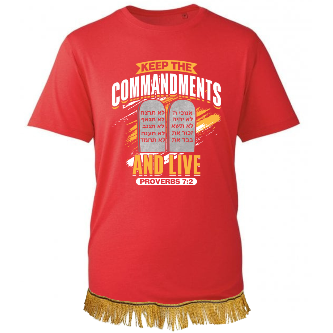 Keep the Commandments and Live Adult T-Shirt