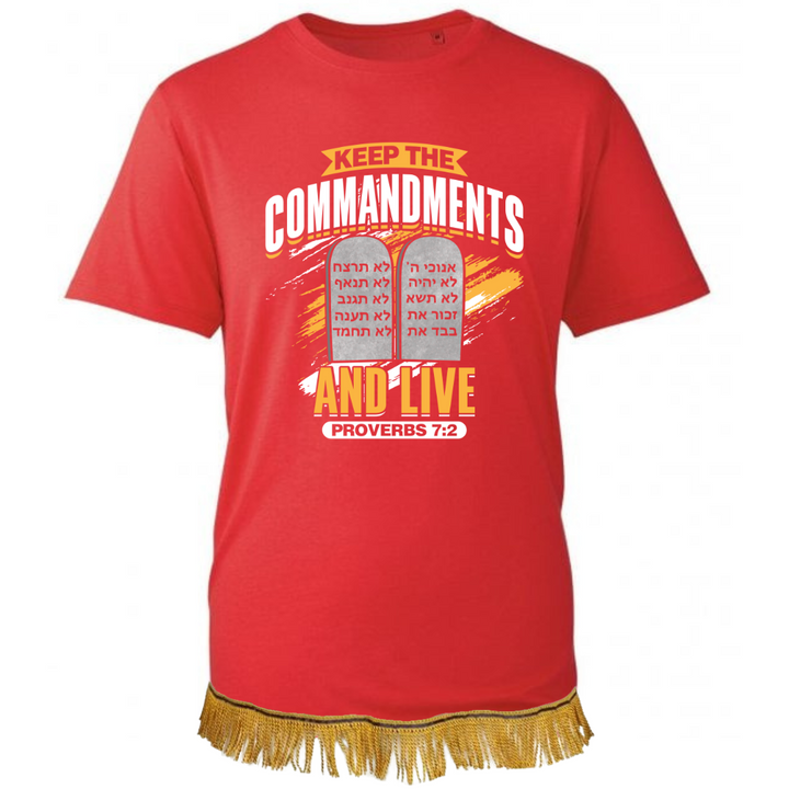 Keep the Commandments and Live Adult T-Shirt