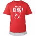 Men's Who's The King T-Shirt (White Vinyl) - Free Worldwide Shipping- Sew Royal US