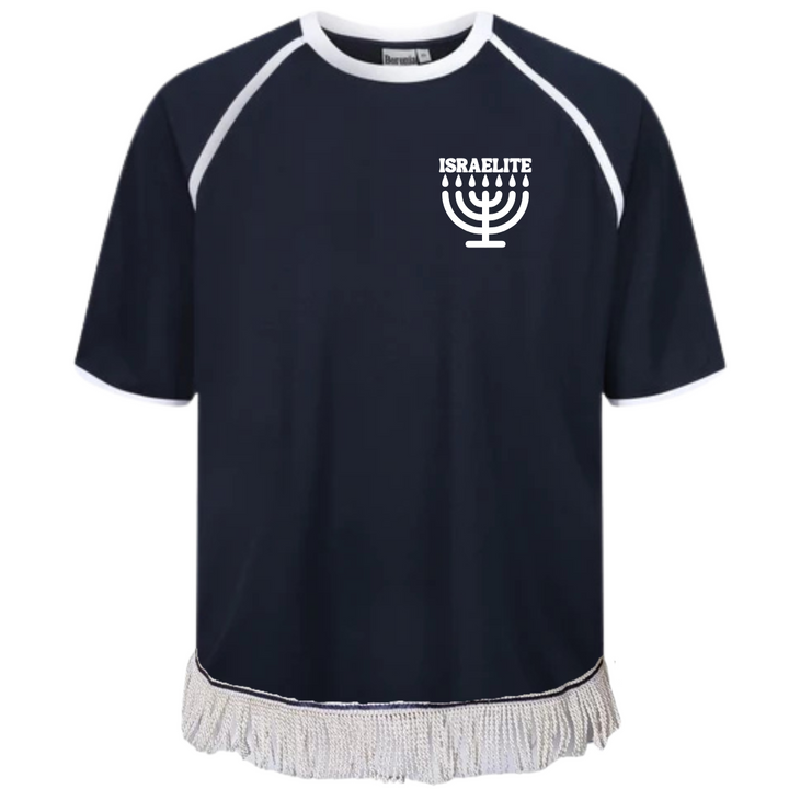 ISRAELITE Menorah Men's Active Tipped T-Shirt