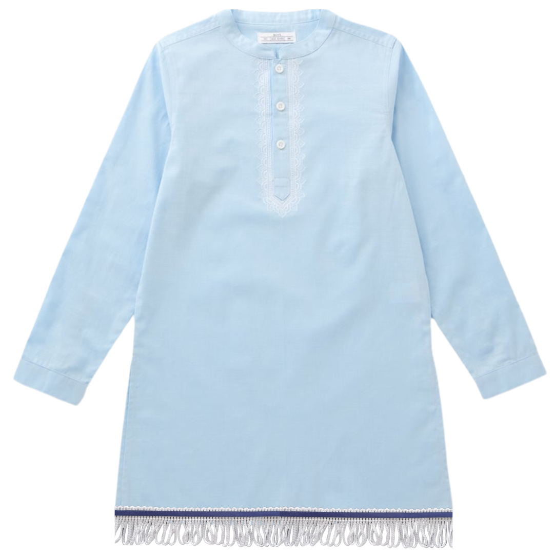 Boys 100% Cotton Feast Day Shirt with Fringes (BUY 2+ GET 20% OFF)