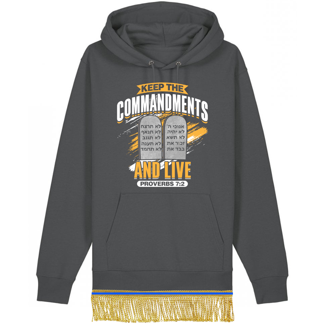 Keep the Commandments and Live Organic Cotton Pullover Hoodie