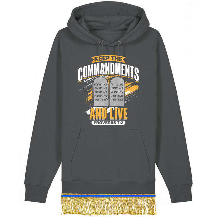 Keep the Commandments and Live Organic Cotton Pullover Hoodie