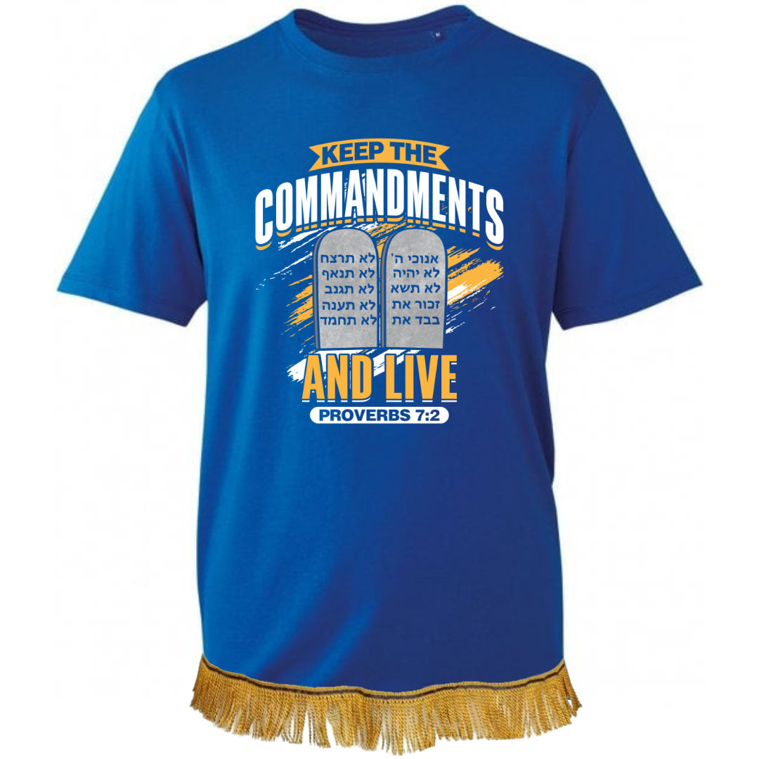 Keep the Commandments and Live Adult T-Shirt