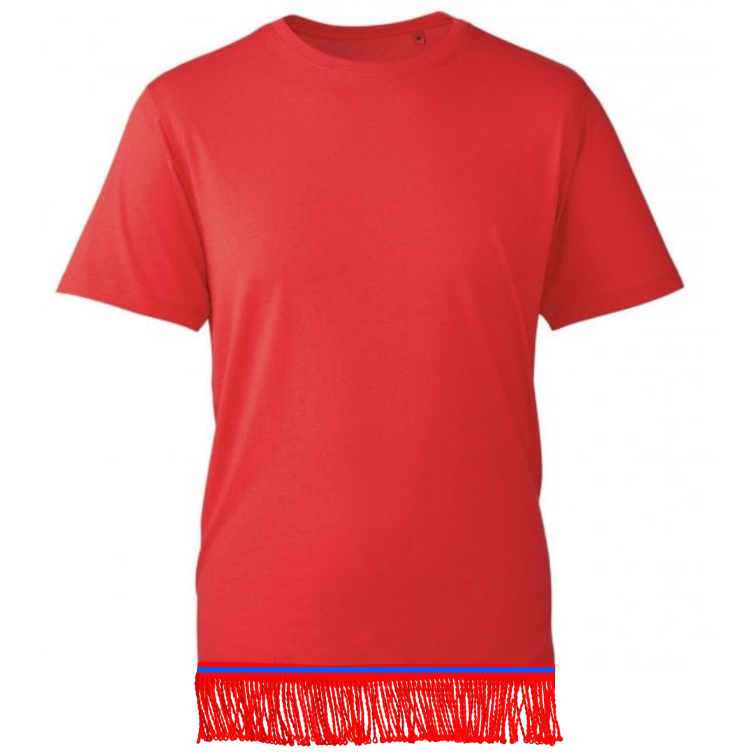 Adult Fringed T-Shirt with Matching Fringes (2 for $30, 4 for $50) Size S-2XL