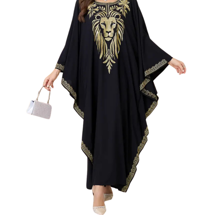 JUDAH Lion Kaftan Maxi Dress