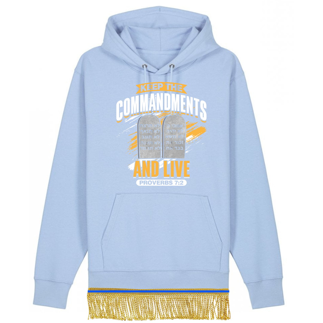 Keep the Commandments and Live Organic Cotton Pullover Hoodie