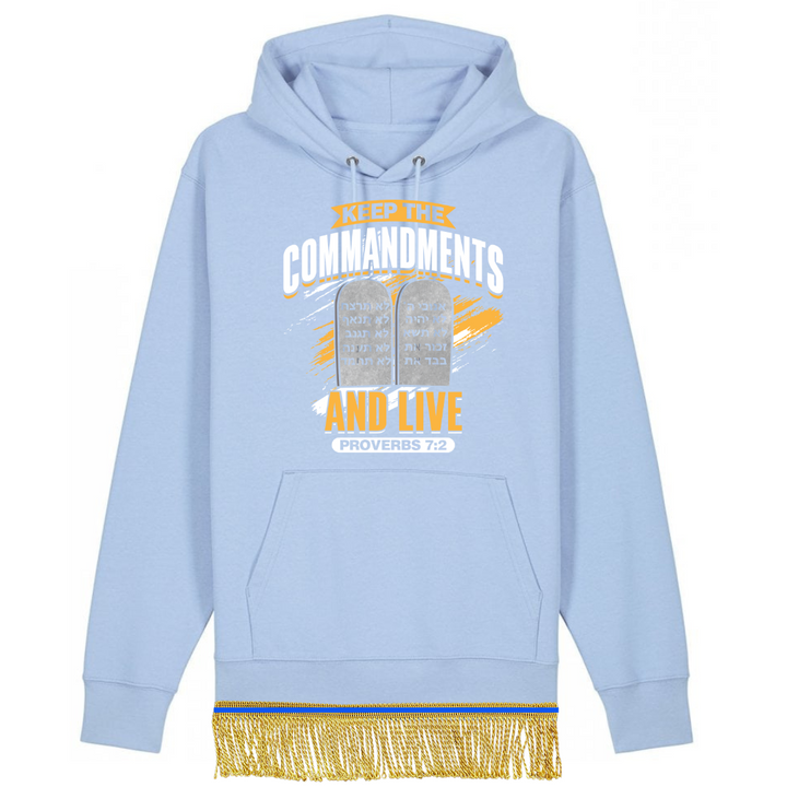 Keep the Commandments and Live Organic Cotton Pullover Hoodie