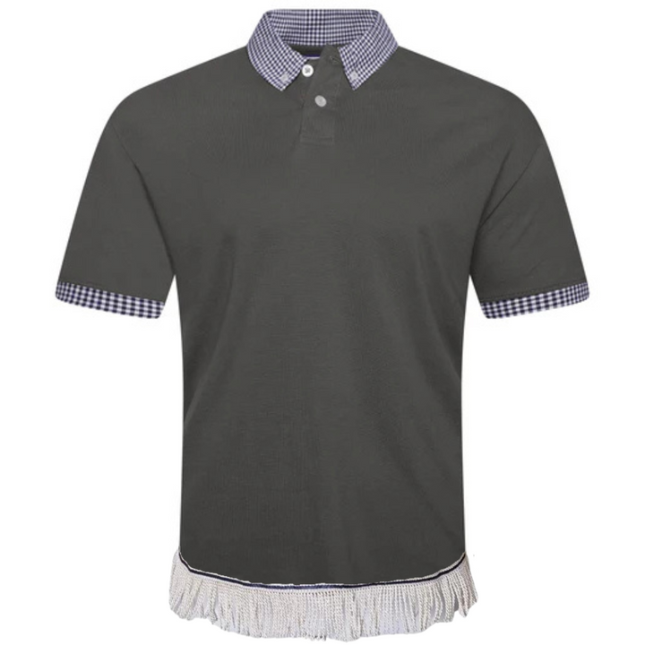 Cotton Check Pattern Fringed Polo Bundle