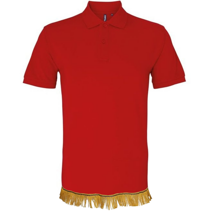 Men's Organic Cotton Fringed Polo (10 Colours)