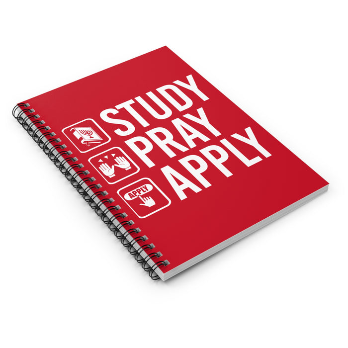 Red SPA Spiral Notebook