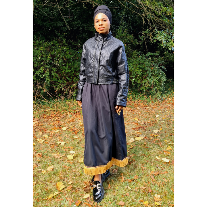 ISRAELITE Oversized Cargo Midi Skirt with Pockets