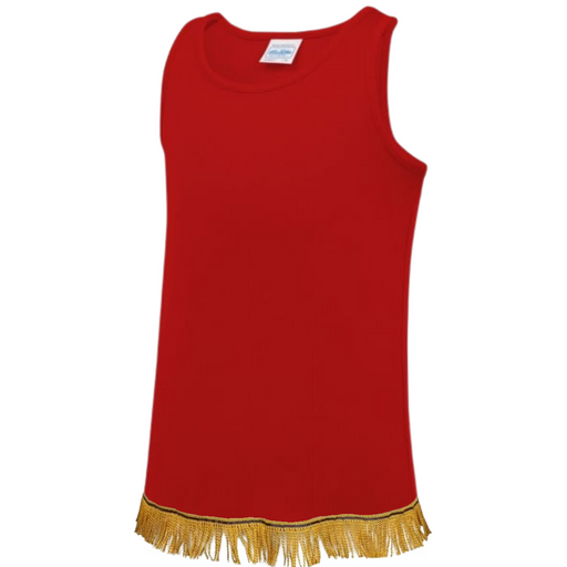 Kids Polyester Tank Top with Fringes - Free Worldwide Shipping- Sew Royal US