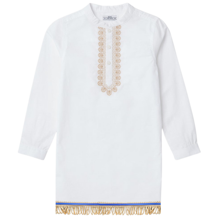 Boys 100% Cotton Feast Day Shirt with Fringes (BUY 2+ GET 20% OFF)