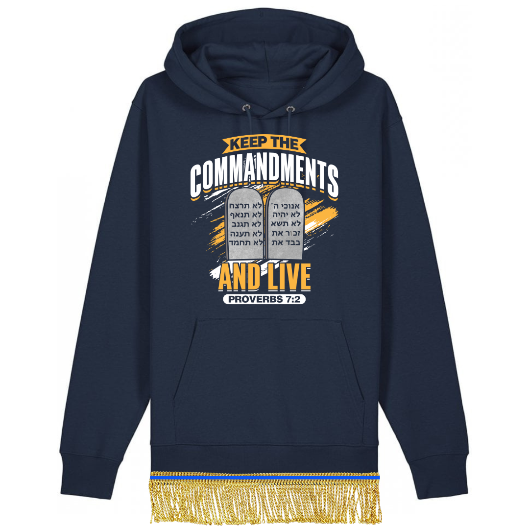 Keep the Commandments and Live Organic Cotton Pullover Hoodie