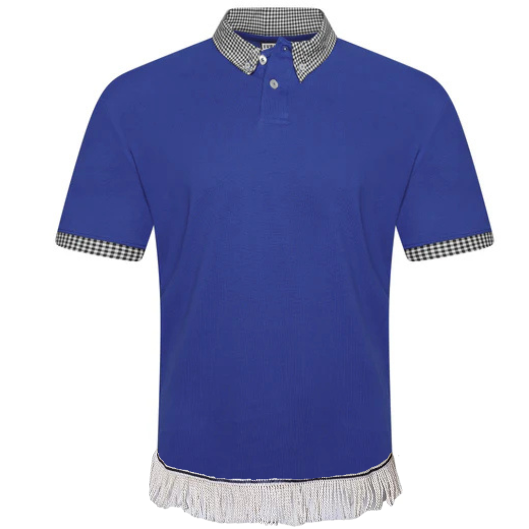 Cotton Check Pattern Fringed Polo Bundle