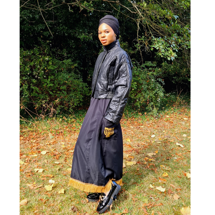 ISRAELITE Oversized Cargo Midi Skirt with Pockets