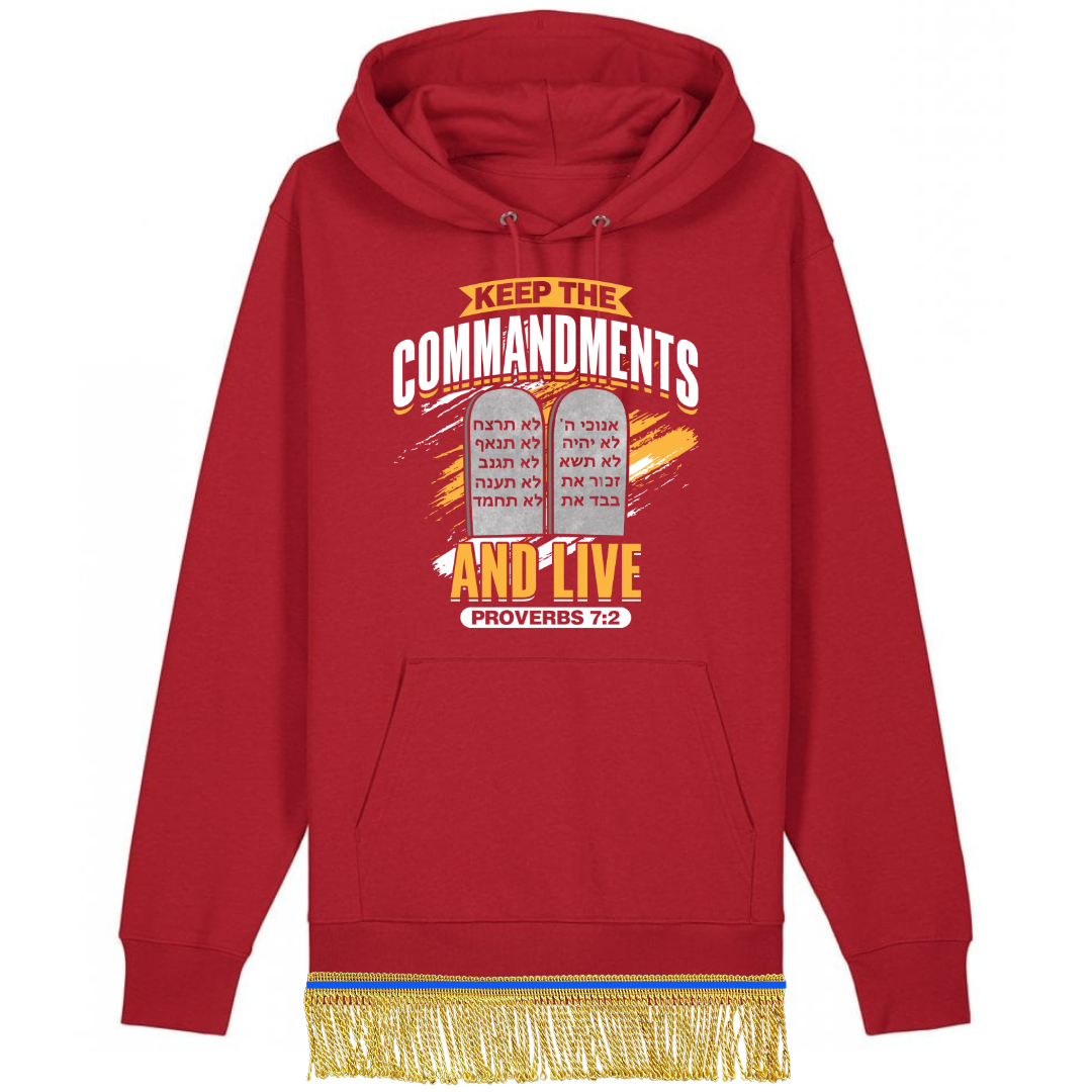 Keep the Commandments and Live Organic Cotton Pullover Hoodie