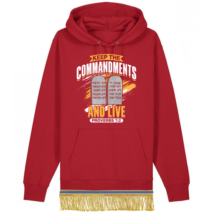 Keep the Commandments and Live Organic Cotton Pullover Hoodie