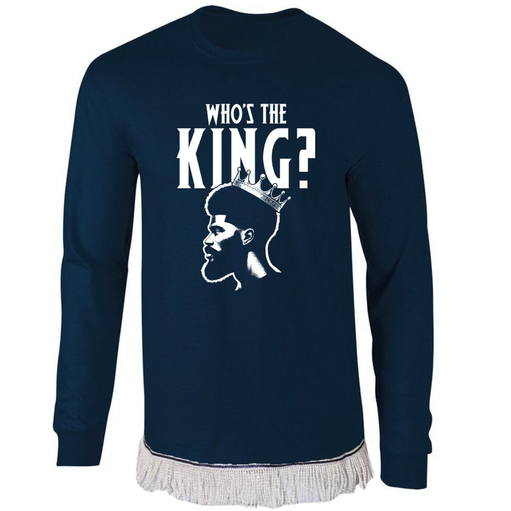 Who's The King Adult Long Sleeve T-Shirt