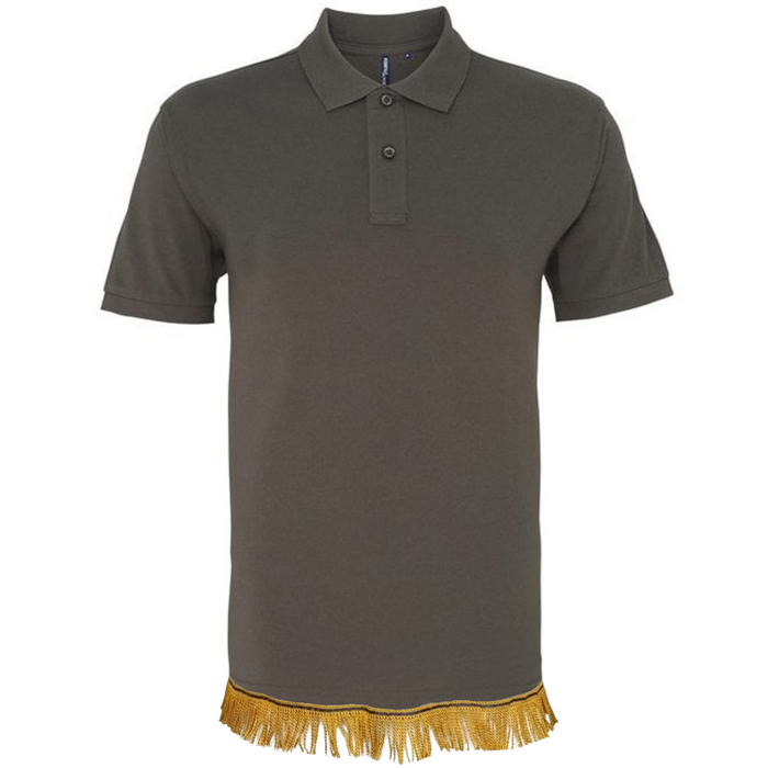 Men's Organic Cotton Fringed Polo (10 Colours)