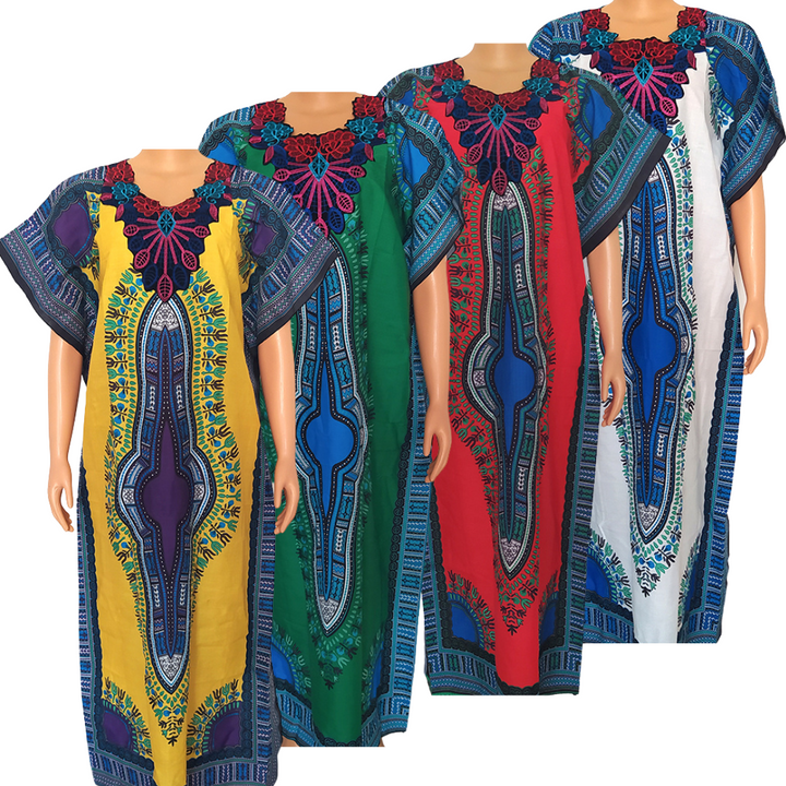 Multicolor Tribal Print Kaftan