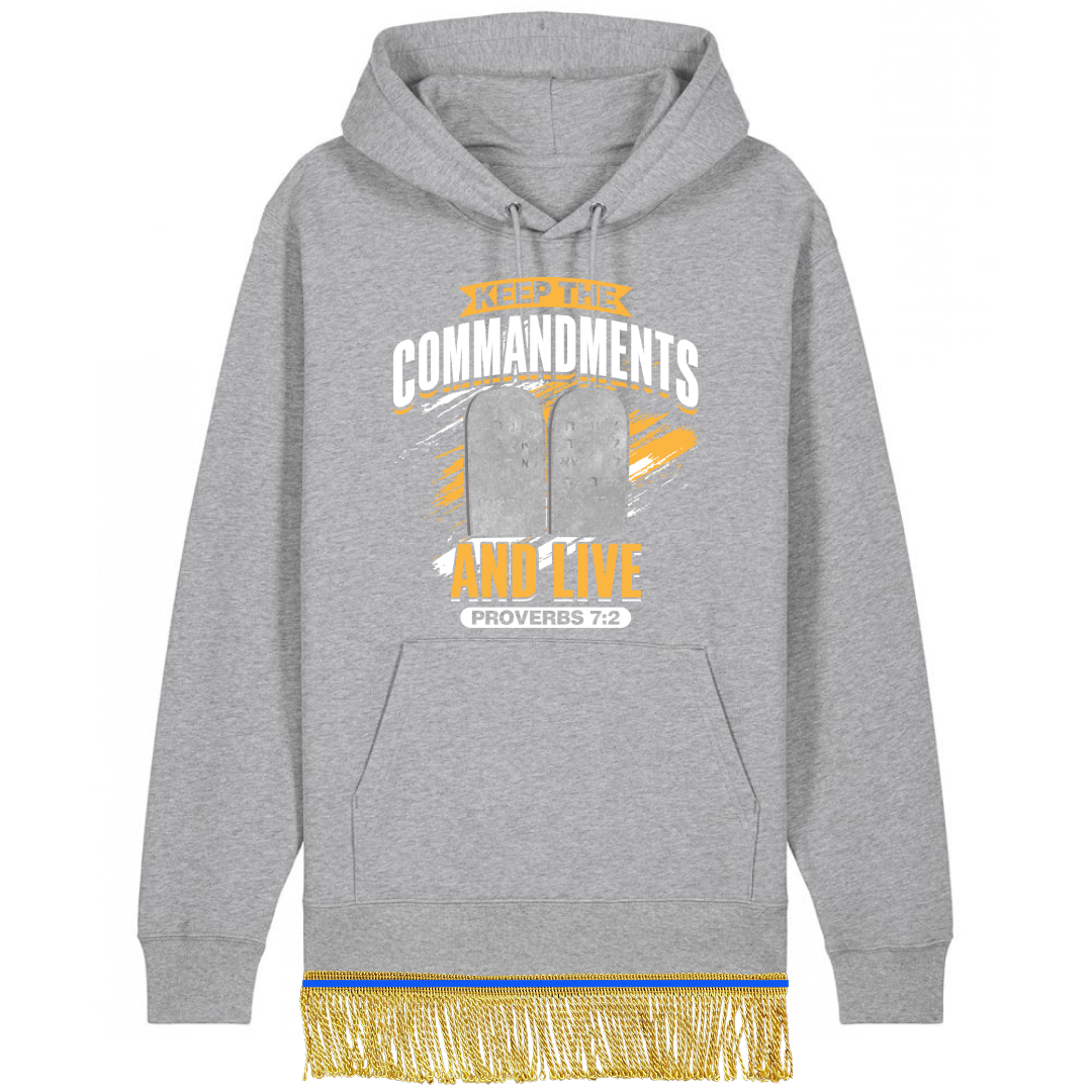 Keep the Commandments and Live Organic Cotton Pullover Hoodie