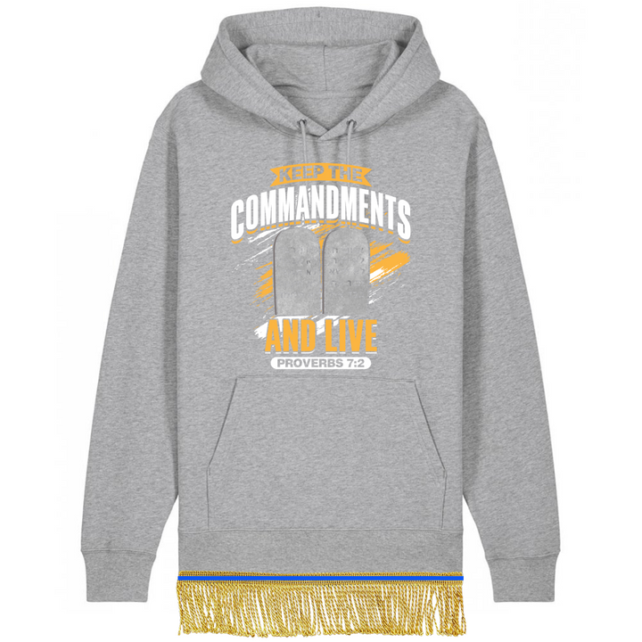 Keep the Commandments and Live Organic Cotton Pullover Hoodie