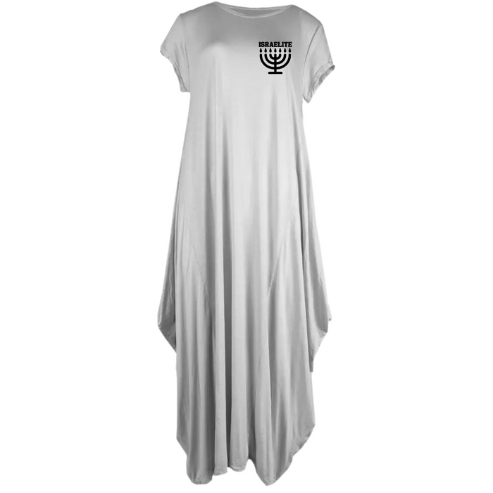 ISRAELITE Menorah Cap Sleeve Parachute Dress