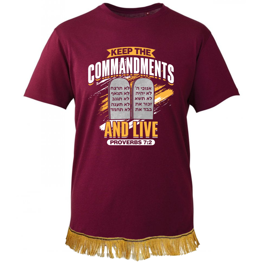 Keep the Commandments and Live Adult T-Shirt