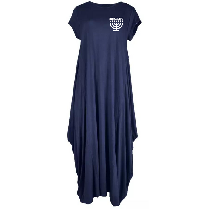 ISRAELITE Menorah Cap Sleeve Parachute Dress