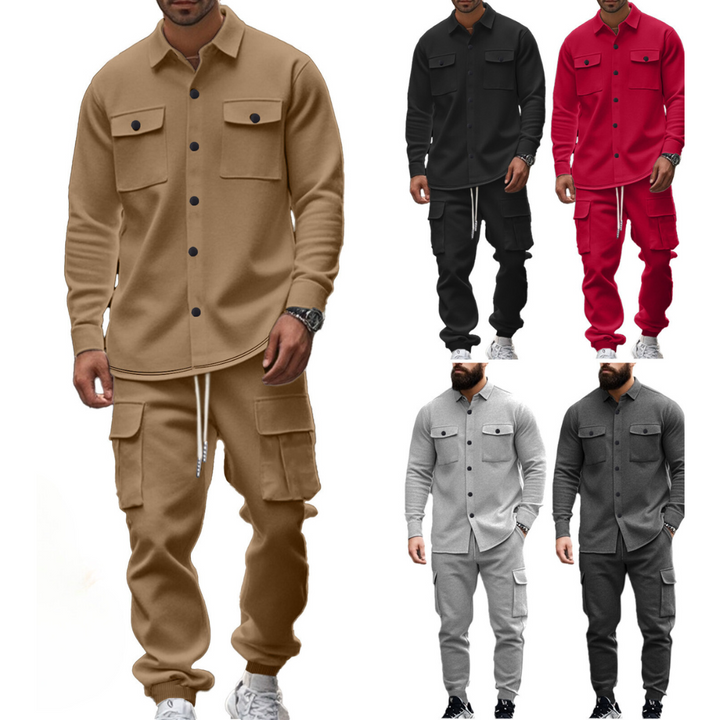 Men's Cargo Jacket and Pants Set