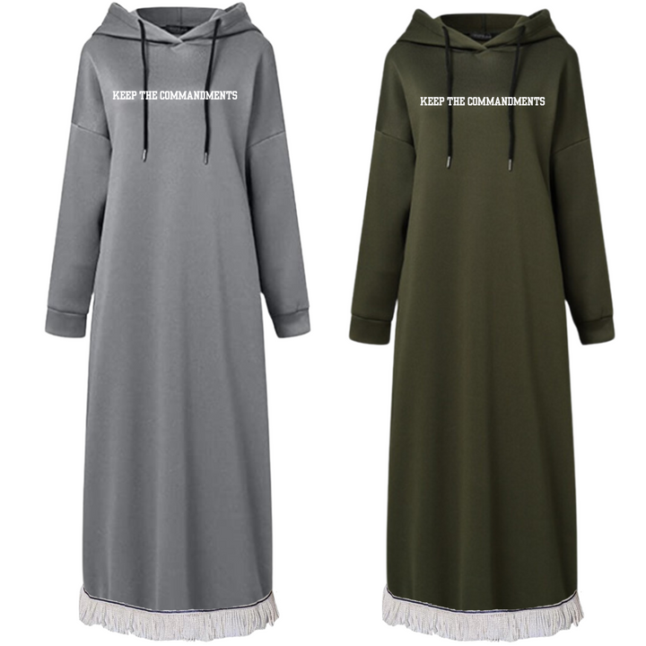 Keep the Commandments Hooded Sweatshirt Dress